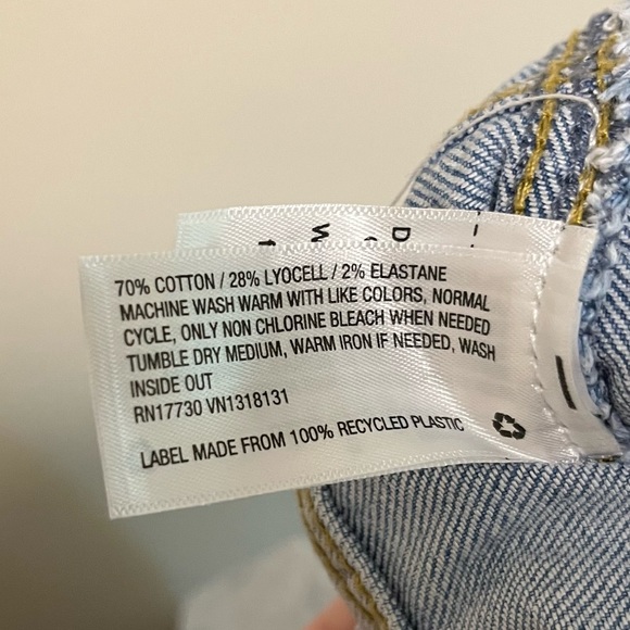 Universal Thread High Rise Slim Straight Utility Style Jean - Picture 9 of 12